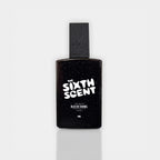 Blue ICON perfume by The Sixth Scent with a sleek blue bottle, elegant design, and minimalist aesthetic.