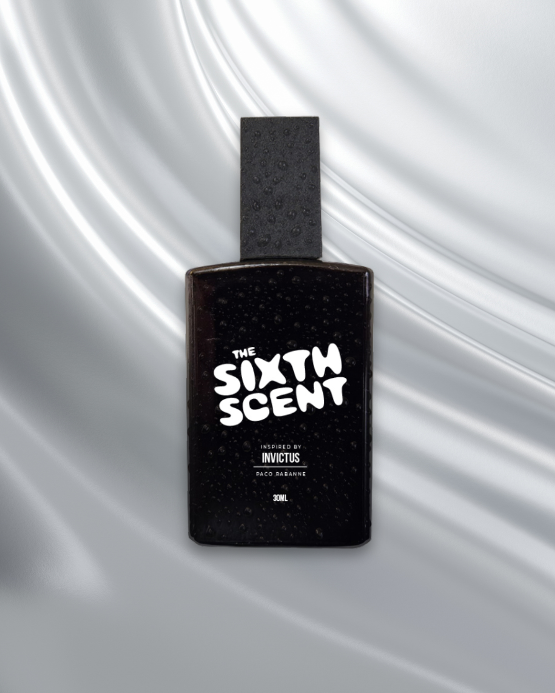 Invincible perfume bottle by The Sixth Scent with sleek design and elegant packaging, showcasing the luxurious fragrance.